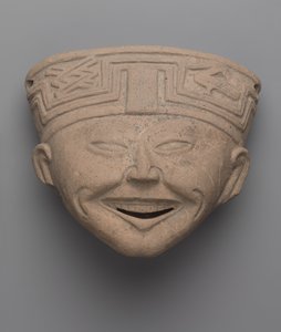 Kopf eines lachenden Mannes, Totonac