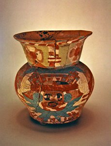 Dekorierte Vase, Teotihuacan-Kultur