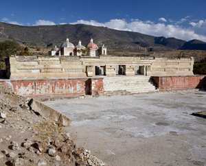 Ansicht des Säulenpalastes von Pre Columbian Pre Columbian
