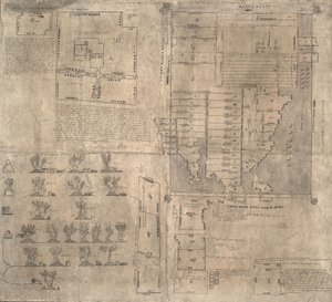 Aztekische Oztoticpac-Karte, ca. 1540 von Pre Columbian art