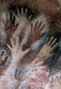 Höhle der Hände (Cueva de las Manos), Santa Cruz, Argentinien, Neolithikum (Fresko) von Prehistoric Prehistoric