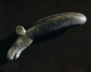 Prähistorie: Dioritwerkzeug in Form eines Elchs, Steinzeit von Prehistoric Prehistoric