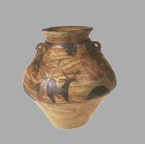 Amphore mit zoomorpher Malerei, 3800-3600 v. Chr.