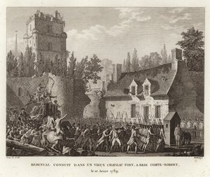 Baron de Besenval de Brunstatt wird zum Grand Châtelet in Paris gebracht