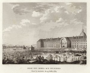 Waffenaufnahme bei Les Invalides in Paris von Prieur