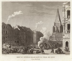 Der Tod von General Dillon in der Ville de Lille