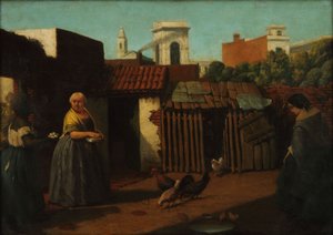 Hof in Buenos Aires im Jahr 1850