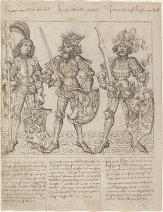 Hektor von Troja, Alexander der Große und Julius Caesar