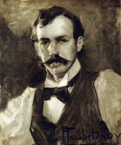 Porträt des Malers, Sir Jebusa Shannon, R.A. von Prince Paul Petrovic Troubetzkoy