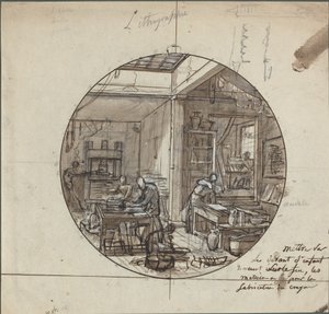 Lithografische Werkstatt von Probably French 19th Century