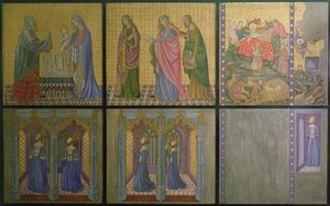 Rekonstruktion eines Wandgemäldes ursprünglich in der St. Stephen