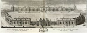 Ansicht des Katharinenpalastes in Zarskoje Selo, 1761 von Prokofy Artemyevich Artemyev