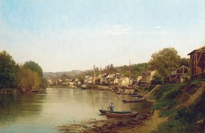 Am Ufer der Seine in Meudon von Prosper Galerne
