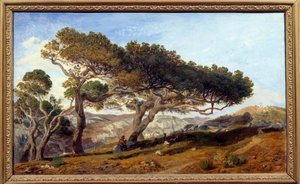 Kiefern in der Landschaft von Aix-en-Provence von Prosper Joseph Gresy