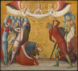 Die Enthauptung der heiligen Katharina von Alexandria, um 1325-1330 von Pseudo Jacopino di Francesco