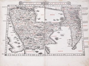 Sexta Asiae Tabula, 1511 von Ptolemy