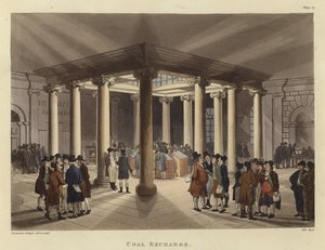 Kohlenbörse von Pugin and Rowlandson