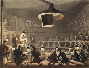Zeichnen nach dem Leben an der Royal Academy, graviert von Richard Banks Harraden
