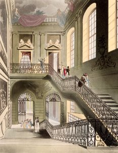 Halle und Treppenhaus im British Museum, aus 