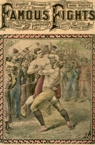 Der zweite Kampf zwischen Bendigo und Ben Caunt, 1838 spätes 19. oder frühes 20. Jahrhundert von Pugnis
