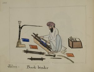 Ein Buchbinder