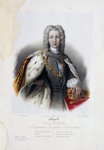 Porträt des Zaren Peter II. von Russland 1715-1730