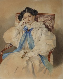 Porträt von Elizabeth Mikhailovna Khitrovo