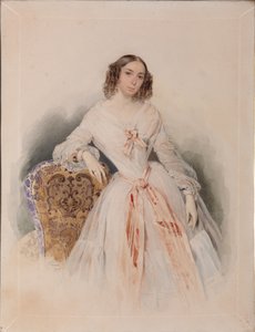 Porträt von Praskovia Nikolaevna Ryumina 1821-1897, 1847