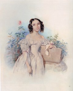 Porträt von Prinzessin Helen Biron von Curland, geb. Meshcherskaya 1818-1843, 1830er Jahre