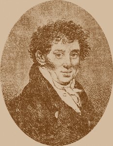 Porträt des Komponisten und Gitarristen Andrei Osipovich Sychra 1773-1850, 1817