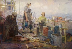 Die Rote Sormovo-Werft, Gorki von Pyotr Ivanovich Kotov