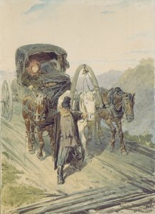 Troika, 1866 von Pyotr Petrovich Sokolov
