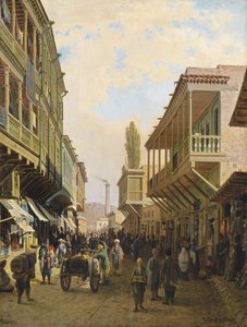 Eine Straße in Tiflis