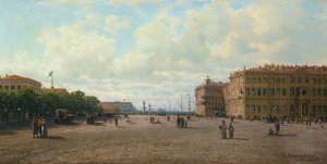 Der Palastplatz in Sankt Petersburg von Pjotr ​​​​Petrowitsch Wereschtschagin