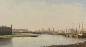 Ansicht von Sankt Petersburg von Pjotr ​​​​Petrowitsch Wereschtschagin