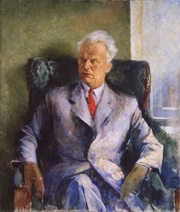 Porträt des Schriftstellers, Produzenten und Regisseurs Olexandr Dovzhenko von Pyotr Vladimirovich Williams