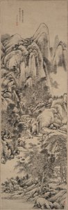 Landschaft im Stil von Huang Gongwang