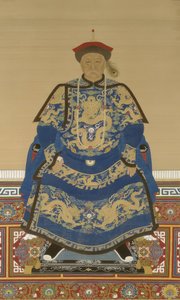 Porträt von Oboi (ca. 1610-1669), Regent während der Herrschaft von Kaiser Kangxi