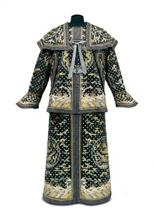 Seltene zeremonielle Uniform eines kaiserlichen Wächters, Qianlong/Jiaqing-Periode (1736-1820) von Qing Dynasty Chinese School