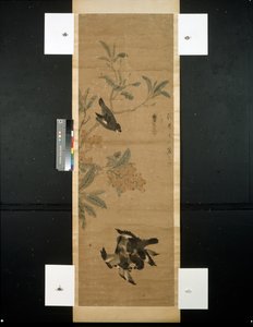 Vögel und Zweig