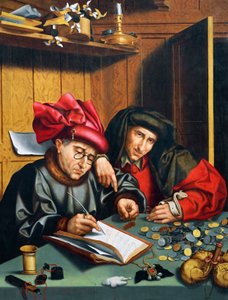 Geldverleiher, ca. 1515 von Quentin Massys or Matsys