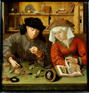 Der Geldwechsler und seine Frau von Quentin Massys or Matsys