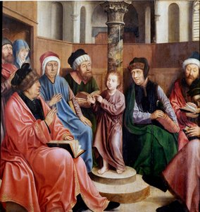 Jesus unter den Doktoren von Quentin Massys or Metsys