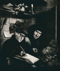 Die Geldverleiher, ca. 1515, 1912 von Quentin Metsys I