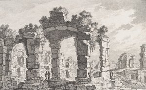 Ruinen von Cumae, 18. Jahrhundert von Quentin Pierre Chedel