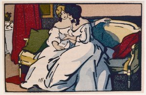 Die Herzogin von Langeais besucht die Vicomtesse de Beauseant, Illustration aus 