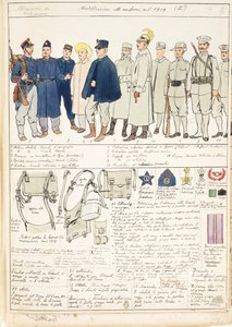 Uniformvariationen des Königreichs Italien