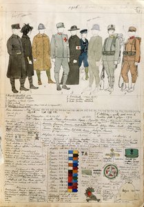 Uniformen des Königreichs Italien von Quinto Cenni, Farbtafel von Quinto Cenni