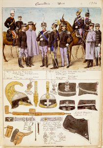 Uniformen der Kavallerieoffiziere des Königreichs Italien von Quinto Cenni