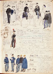Verschiedene Uniformen des Königreichs Italien von Quinto Cenni, Farbtafel von Quinto Cenni